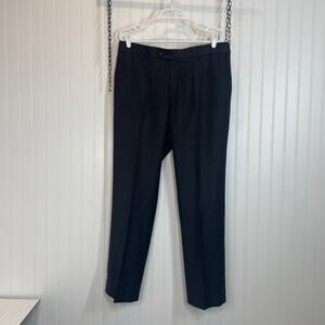 Rossinni Men’s Charcoal Black Office Pants Size 38R Business Career